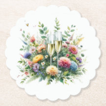 Dessous de verre en papier pour fête champêtre au 