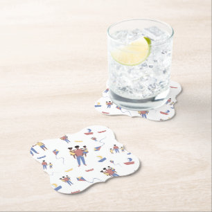 Dessous-de-verre En Papier Dessous de verre fêtes des pères