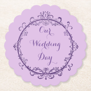 Dessous-de-verre En Papier Dessous de verre Mariages à bascule vintage