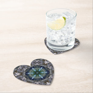 Dessous-de-verre En Papier Dessous de verre papier Carré Folk Mandala