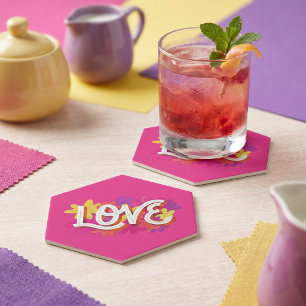 Dessous-de-verre En Papier DESSOUS DE VERRE papier LOVE
