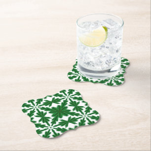 Dessous-de-verre En Papier Dessous de verre Papier Pine Mandala