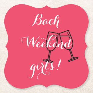 Dessous-de-verre En Papier dessous de verre papier rose personnalisés pour ba