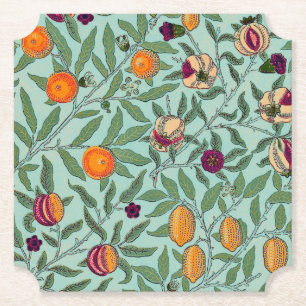 DESSOUS-DE-VERRE EN PAPIER DESSOUS DE VERRE PAPIER : WILLIAM MORRIS : POMEGRA