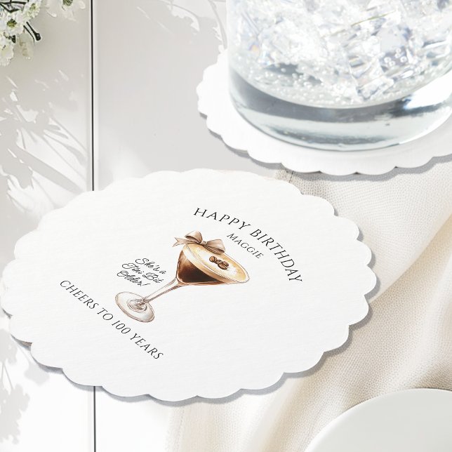 Dessous-de-verre En Papier Dessous de verre personnalisé 100e anniversaire Es (Créateur téléchargé)