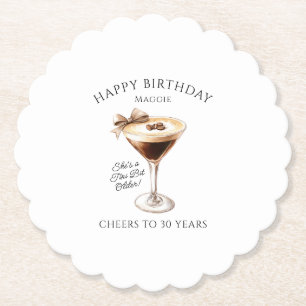 Dessous-de-verre En Papier Dessous de verre personnalisé 30e anniversaire Esp