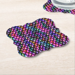 Dessous-de-verre En Papier Dessous de verre Rainbow Dragon Scales