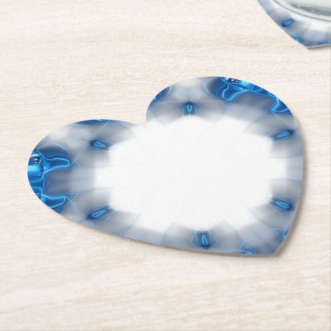 Dessous-de-verre En Papier Diamants bleus (Incliné)
