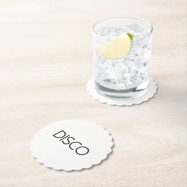 Dessous-de-verre En Papier DISCO Dancing (En situation)