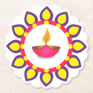 Dessous-de-verre En Papier Diwali Diya