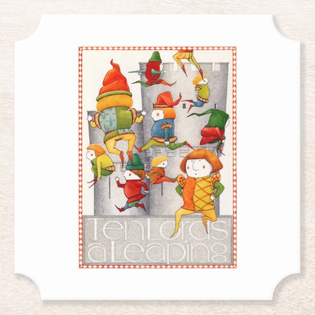 Dessous-de-verre En Papier DIX SEURS UN LEAPAPING Dessous de verre papier de  (Devant)