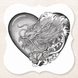 Dessous-de-verre En Papier Dragon Heart