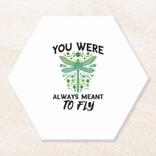 Dessous-de-verre En Papier Dragonflies Nature Insect Toujours Destiné À Voler (Devant)