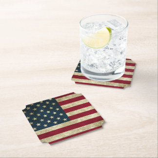 Dessous-de-verre En Papier Drapeau américain