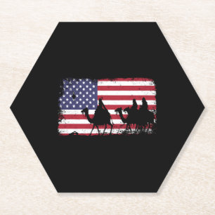 Dessous-de-verre En Papier drapeau américain