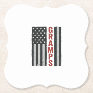 Dessous-de-verre En Papier Drapeau américain vintage vectoriel patriotique Gr