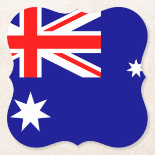Dessous-de-verre En Papier Drapeau australien