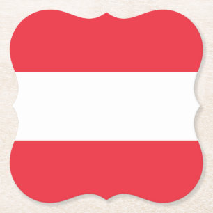 Dessous-de-verre En Papier Drapeau Autriche (Autriche)