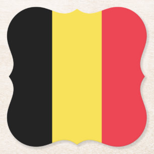 Dessous-de-verre En Papier Drapeau belge