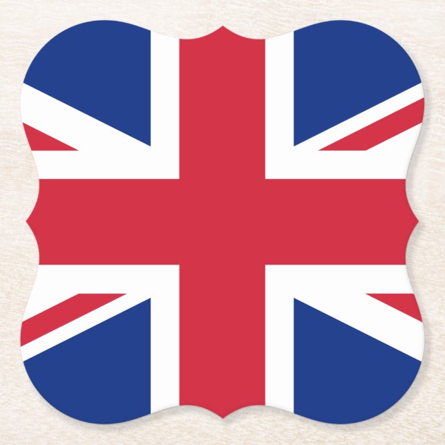 Dessous-de-verre En Papier Drapeau britannique (Devant)