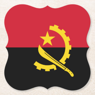 Dessous-de-verre En Papier Drapeau de l'Angola