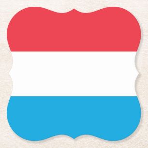 Dessous-de-verre En Papier Drapeau du Luxembourg