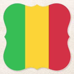 Dessous-de-verre En Papier Drapeau du Mali