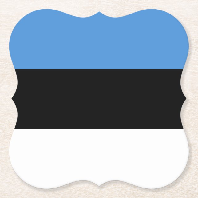 Dessous-de-verre En Papier Drapeau estonien (Devant)