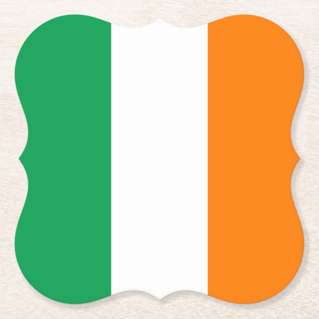 Dessous-de-verre En Papier Drapeau irlandais (Devant)