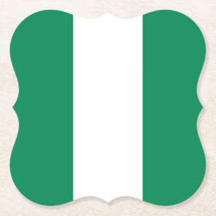 Dessous-de-verre En Papier Drapeau nigérian