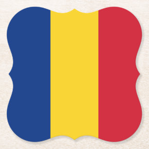 Dessous-de-verre En Papier Drapeau (roumain) de la Roumanie