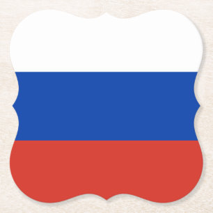 Dessous-de-verre En Papier Drapeau russe