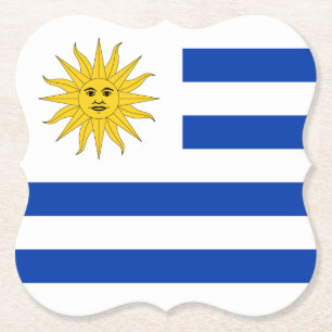 Dessous-de-verre En Papier Drapeau uruguayen