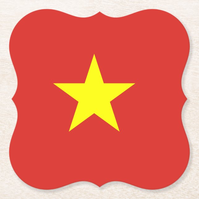 Dessous-de-verre En Papier Drapeau vietnamien (Devant)