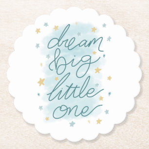 Dessous-de-verre En Papier Dream Big Little One Pastel Stars