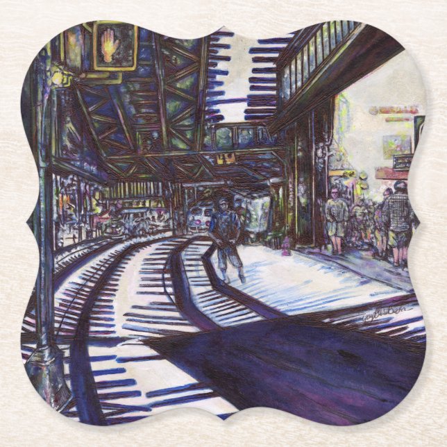 Dessous-de-verre En Papier Dusting the Piano (Devant)