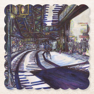 Dessous-de-verre En Papier Dusting the Piano