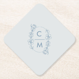 Dessous-de-verre En Papier Dusty Fleur sauvage Bohemian Arch Mariage