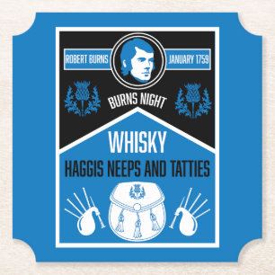 Dessous-de-verre En Papier Ecosse Burns Night