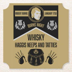 Dessous-de-verre En Papier Ecosse Burns Night