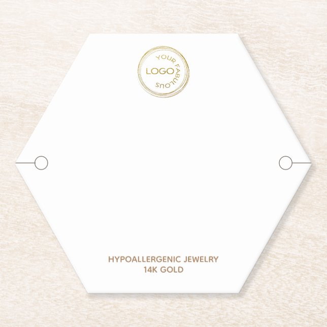 Dessous-de-verre En Papier Écran simple bracelet avec logo sur blanc (Devant)