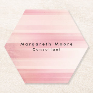Dessous-de-verre En Papier Élégant Arrière - plan rose clair