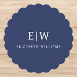 Dessous-de-verre En Papier Élégant professionnel simple Monogramme minimalist<br><div class="desc">Découvrez notre Elegant Professional Simple Monogram Minimalist Collection : Elevez votre style avec une sophistication intemporelle et une élégance sobre. Réalisée avec une attention minutieuse aux détails, cette collection présente des designs minimalistes ornés de votre monogramme personnalisé. Chaque pièce respire le professionnalisme et le raffinement, parfait pour faire une impression...</div>