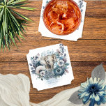 Dessous-de-verre En Papier Elephant Oh garçon Baby shower Floral bleu<br><div class="desc">Ce magnifique bouquet floral bleu avec hydrangées et anémones,  ainsi qu'une végétation teintée bleue,  est l'endroit idéal pour ce majestueux petit éléphant dans ce Baby shower d'aquarelle bleu "Oh garçon".</div>