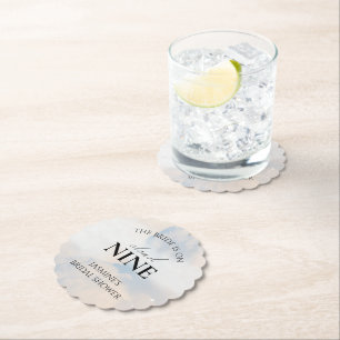 Dessous-de-verre En Papier Elle est sur le nuage 9 Fête des mariées Décor Dre