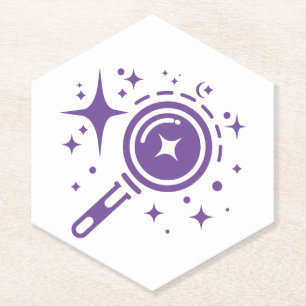 Dessous-de-verre En Papier emblème AI Twinkle étoiles, phare de l'ère numériq
