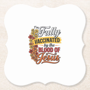 Dessous-de-verre En Papier Entièrement vacciné par le sang de Jésus conceptio