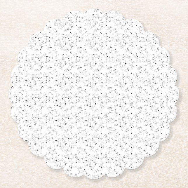 Dessous-de-verre En Papier esquisse Design Quarante-neuf (Devant)
