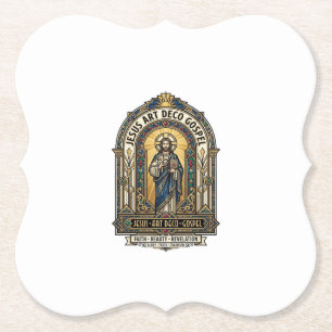 Dessous-de-verre En Papier Évangile Jésus Art Déco Jésus Foi Chrétienne Art D