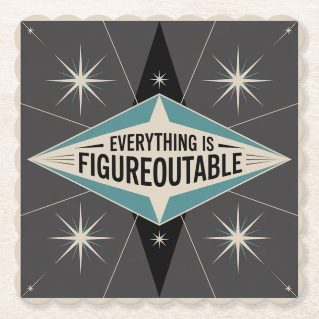 Dessous-de-verre En Papier Everything Is Figureoutable (Devant)